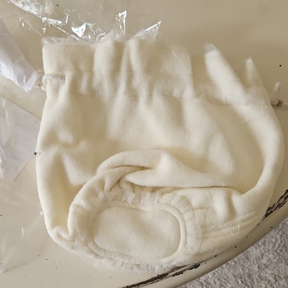 Free People Cream Beaded Drawstring Pouch - Picture 3 of 4